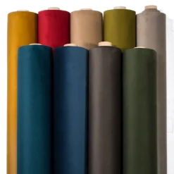 Möbelsammet|Enfärgade Möbeltyger<Nordisk Textil Tiffany Mustard möbelsammet – Slitstark & Lyxig