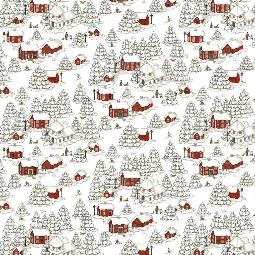 Arvidssons Textil|Jultyger<Arvidssons textil Timmerbyn vit
