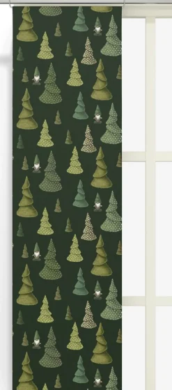 Julgardiner|Panelgardiner<Arvidssons textil Tomtegömma grön panelgardiner