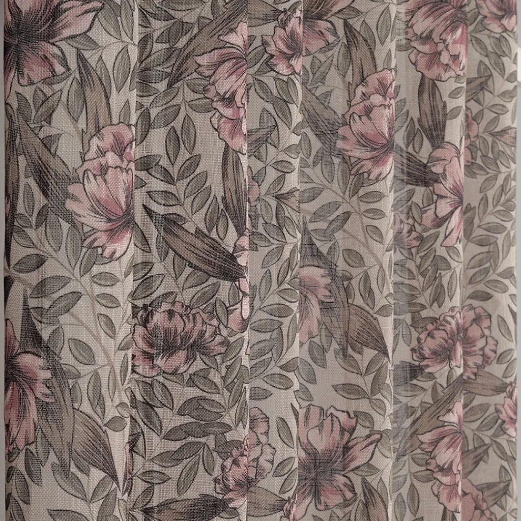 Gardiner Mönstrade<Redlunds Toulouse ljusrosa gardiner - mjuka beige och rosa toner