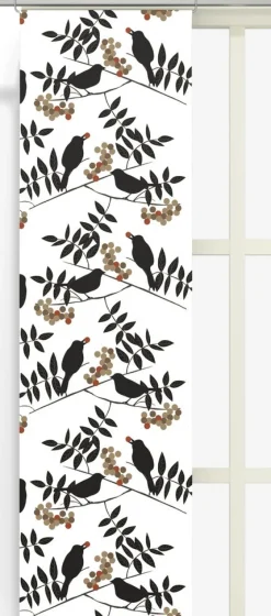 Panelgardiner<Arvidssons textil Trast i hast svart panelgardiner