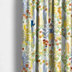 Gardintyger Mönstrade|Arvidssons Textil<Arvidssons textil Trädgård multi halvlinne tyg – Lekfull design med trädgårdsmotiv