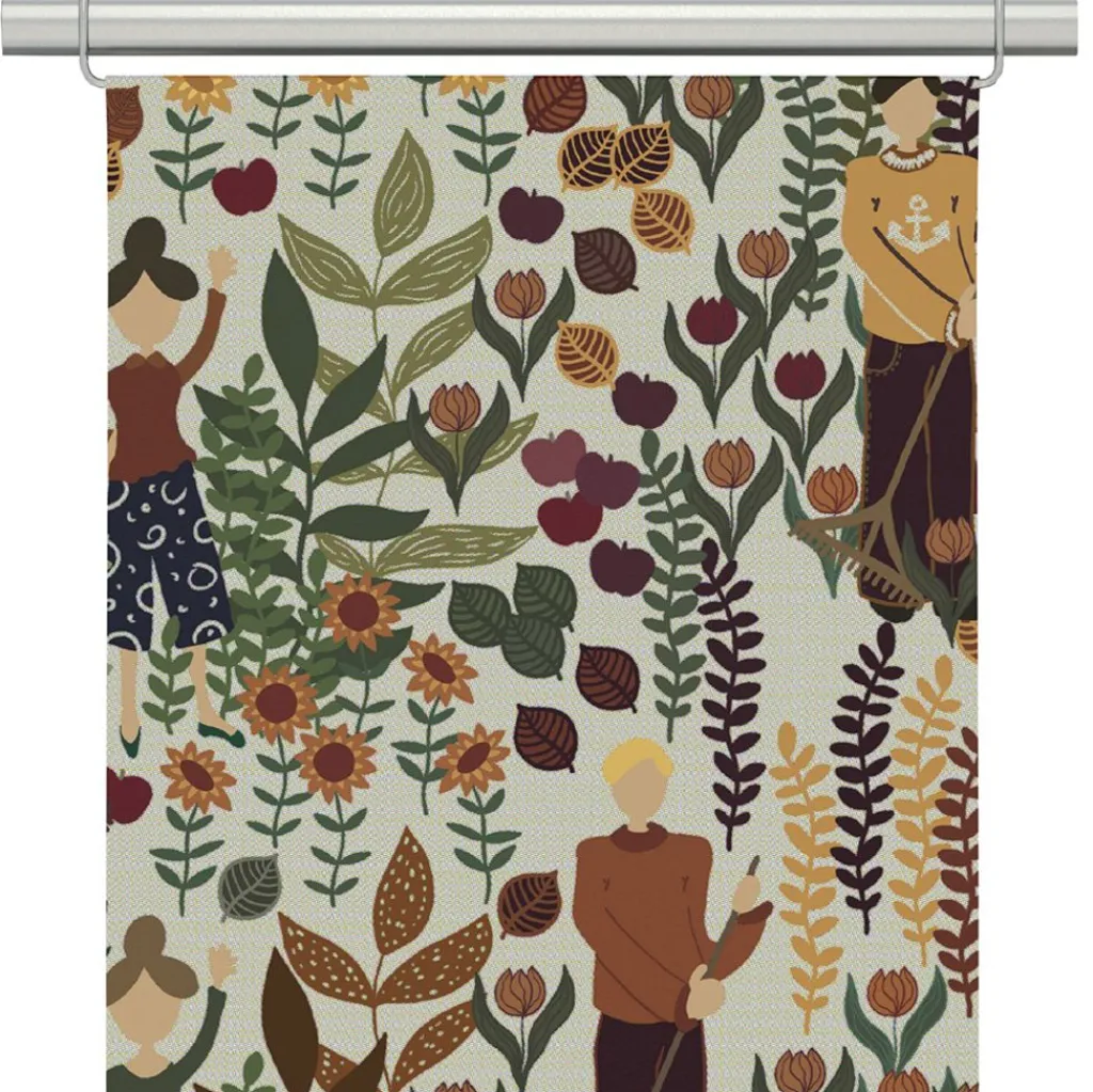 Panelgardiner<Arvidssons textil Trädgård rost/beige panelgardiner