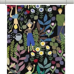 Panelgardiner<Arvidssons textil Trädgård svart panelgardiner