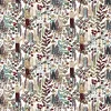 Gardintyger Mönstrade|Arvidssons Textil<Arvidssons textil Trädgård vinröd/turkos tyg