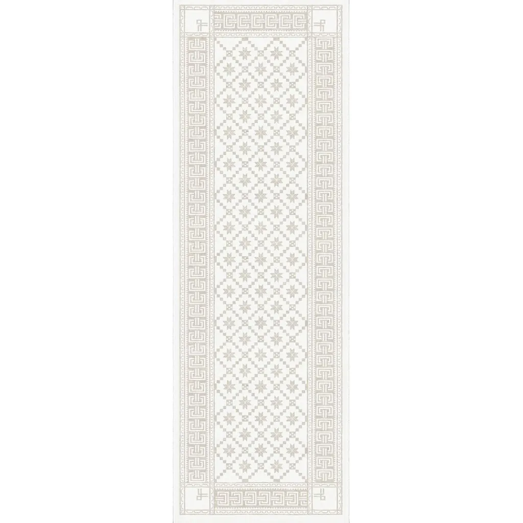 Bordslöpare|Ekelund Löpare<Ekelund Åttebladsrose beige löpare 50x150 - s Linneväveri