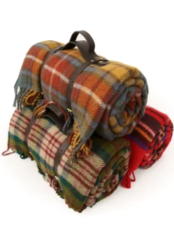 Picknickfiltar<Tweedmill textiles Tweedmill Picknickfilt i Ull - Thistleberry/Wine med Vattentät Baksida, 145 x 183 cm