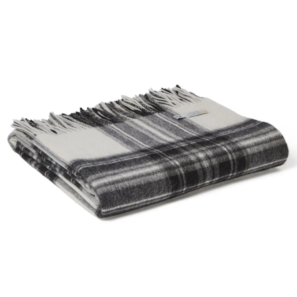 Ullplädar<Tweedmill textiles Ullpläd Tweedmill - Prestige Grey Dress Stewart, 100% Ull, 140 x 190 cm