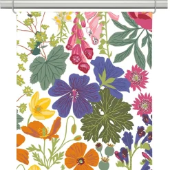 Panelgardiner<Arvidssons textil Ulvön panelgardiner med färgglatt blomstermönster