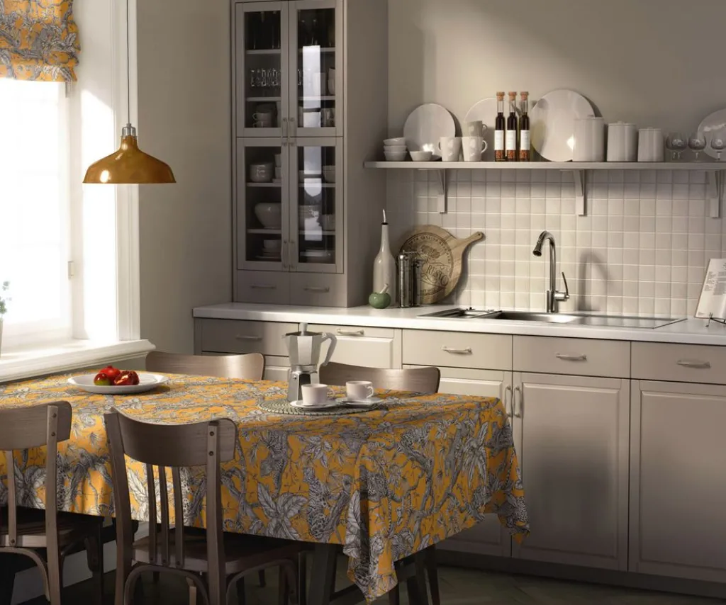 Bordsduk<Nordisk Textil Usambara bordsduk