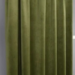 Gardintyger Enfärgade|Sammetstyger<Nordisk Textil Velvet grön enfärgat sammetstyg