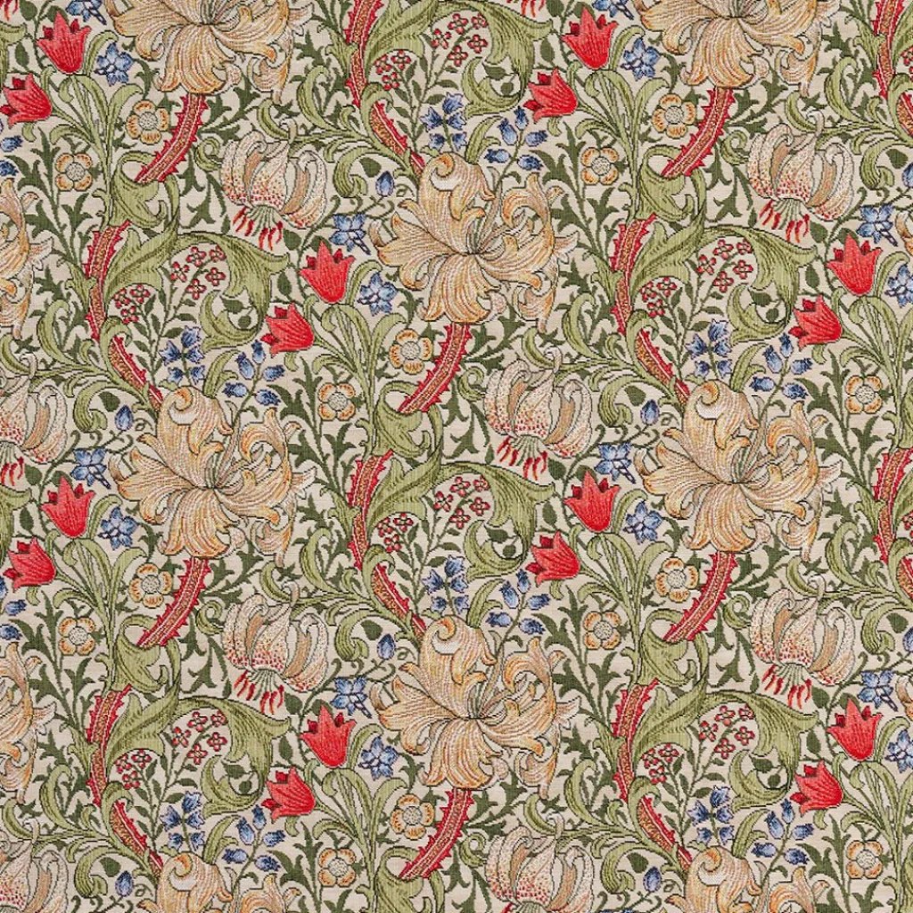 Blommiga Möbeltyger|Mönstrade Möbeltyger< Verdelis beige-multi gobeläng