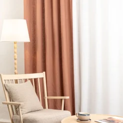 Gardintyger Enfärgade|Linnetyger<Nordisk Textil Verone Linne Gammelrosa – Stentvättat 100 % Lin