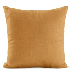 Enfärgade Kuddfodral<Nordisk Textil Verone Linne Ockra kuddfodral