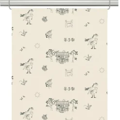 Panelgardiner<Arvidssons textil Villa Villekulla beige panelgardin