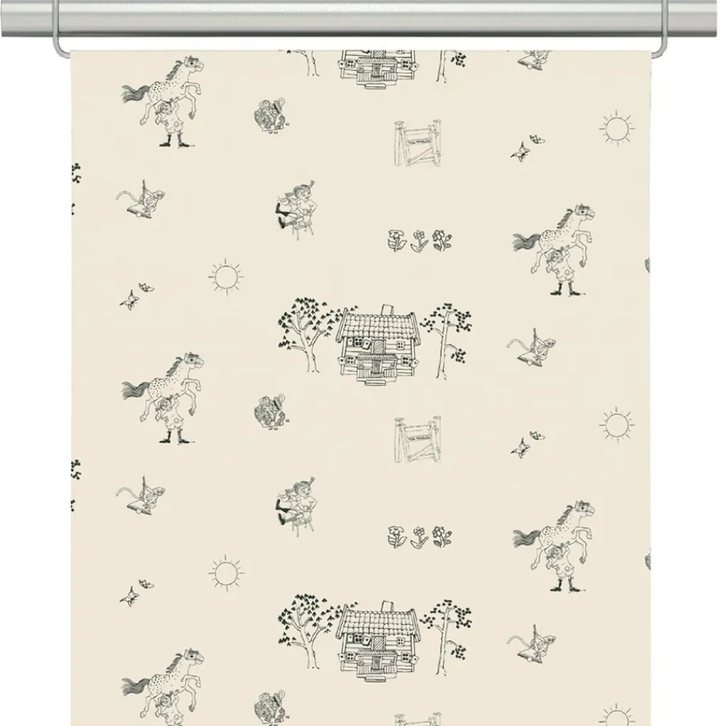 Panelgardiner<Arvidssons textil Villa Villekulla beige panelgardin