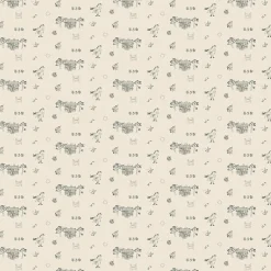 Gardintyger Mönstrade|Barnmönster<Arvidssons textil Villa Villekulla beige tyg