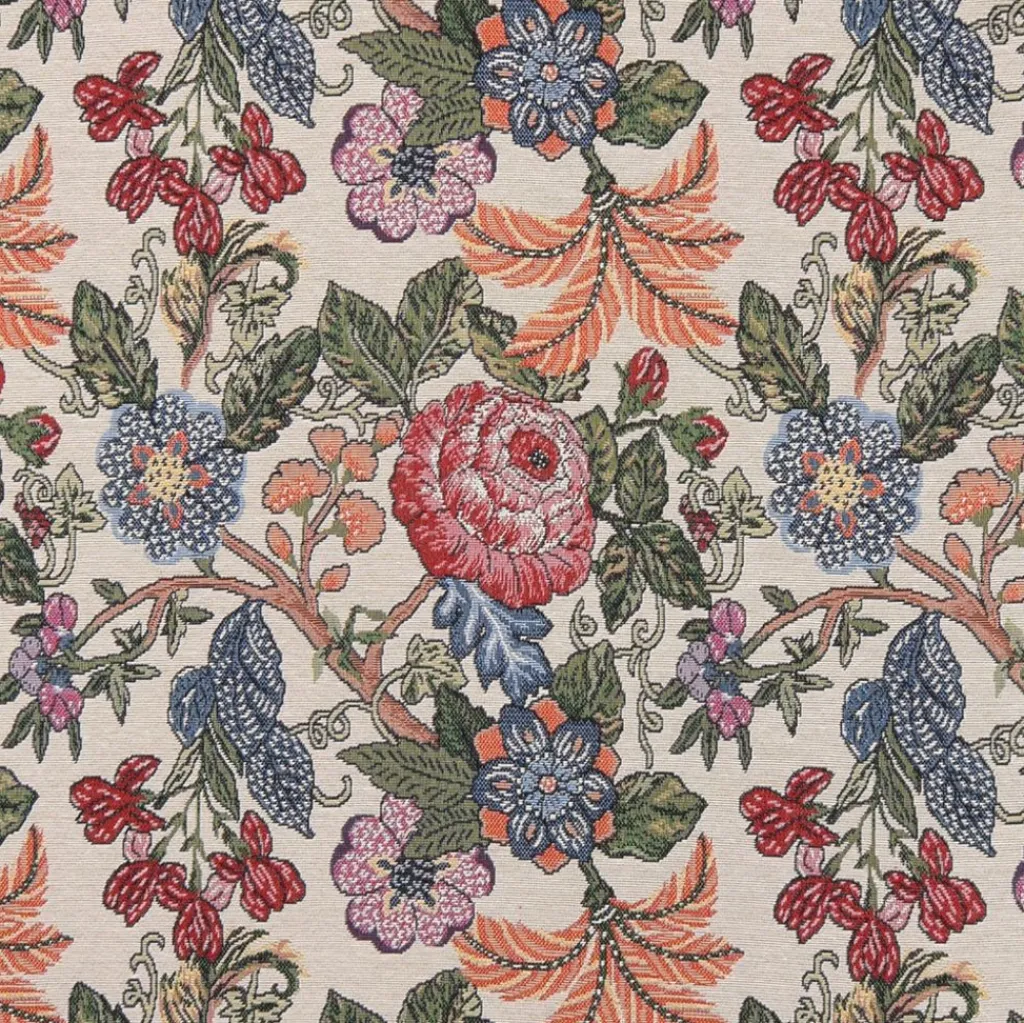 Mönstrade Möbeltyger< Vintage flora – gobelängtyg i klassisk stil för möbler & inredning