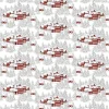 Gardintyger Mönstrade|Arvidssons Textil<Arvidssons textil Vinterbyn röd tyg
