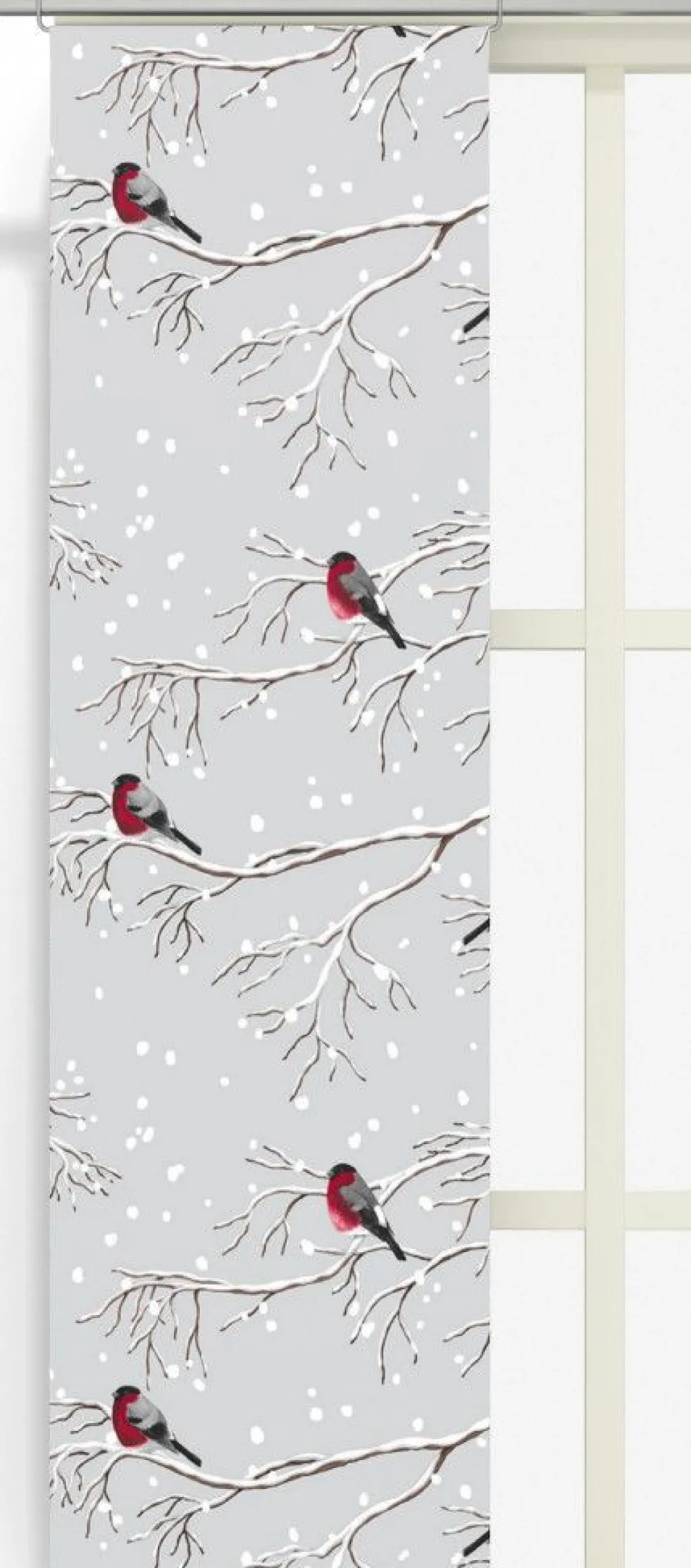 Julgardiner|Panelgardiner<Arvidssons textil Vinterland grå panelgardiner