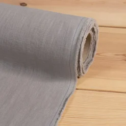 Gardintyger Enfärgade|Linnetyger<Nordisk Textil Washed lin/bomull grå tyg