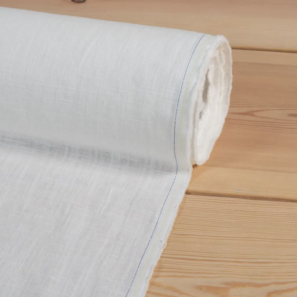Gardintyger Enfärgade|Linnetyger<Nordisk Textil Washed lin/bomull offwhite tyg