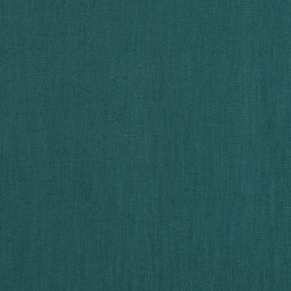 Gardintyger Enfärgade|Linnetyger<Nordisk Textil Washed lin/bomull petrol tyg