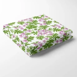 Bordsduk<Arvidssons textil Westerlunds Blomma lila-grön bordsduk
