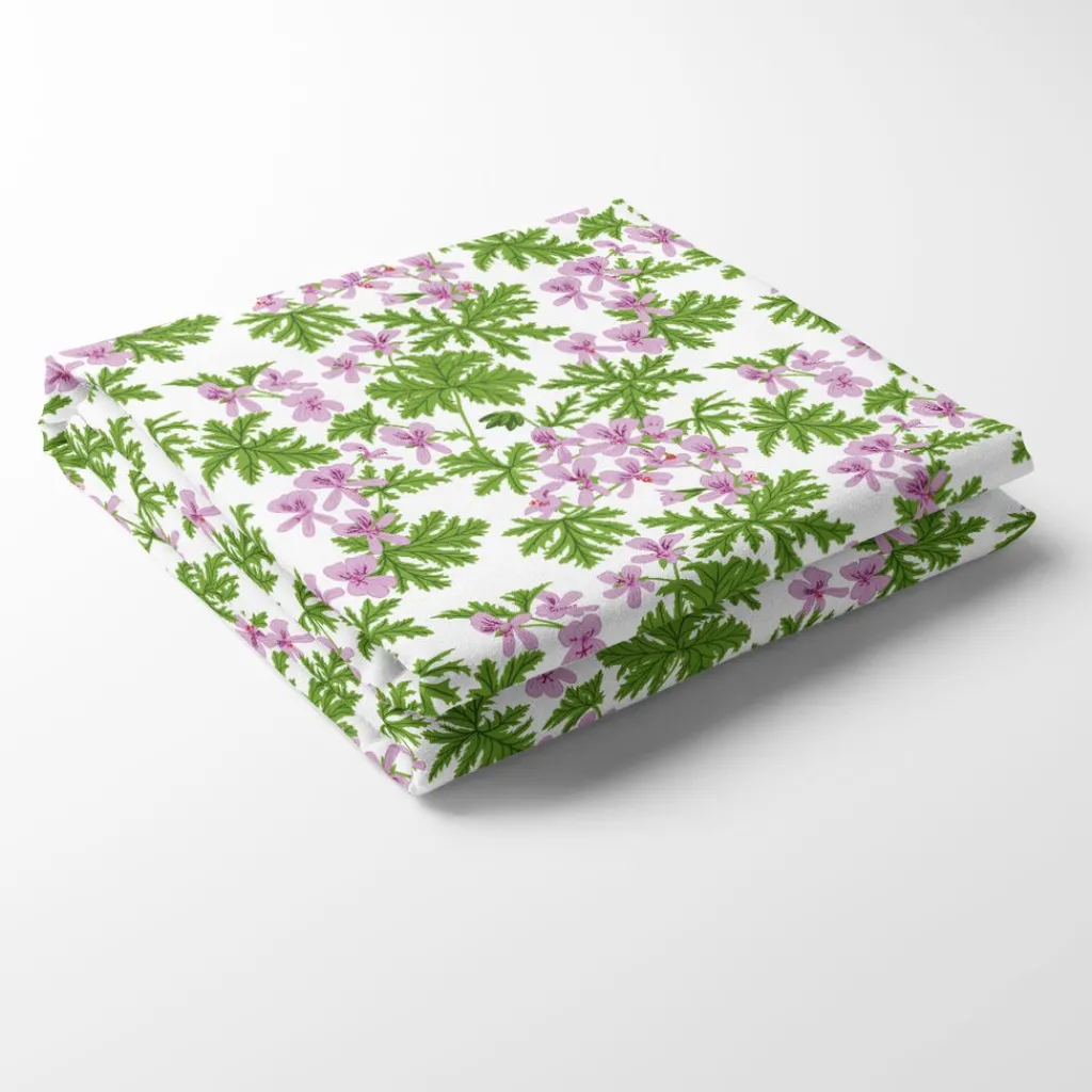 Bordsduk<Arvidssons textil Westerlunds Blomma lila-grön bordsduk