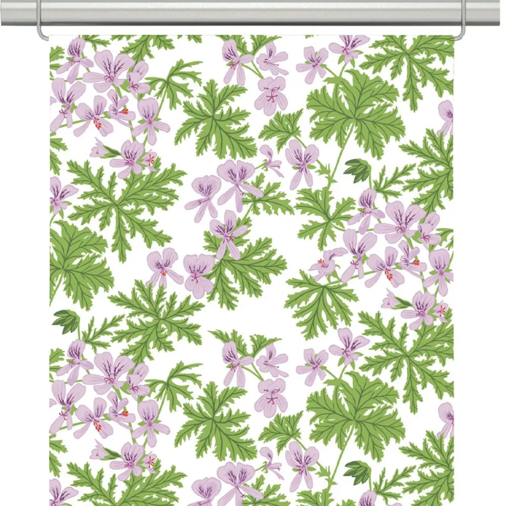 Panelgardiner<Arvidssons textil Westerlunds blomma panelgardin – Pelargoner & lantlig charm