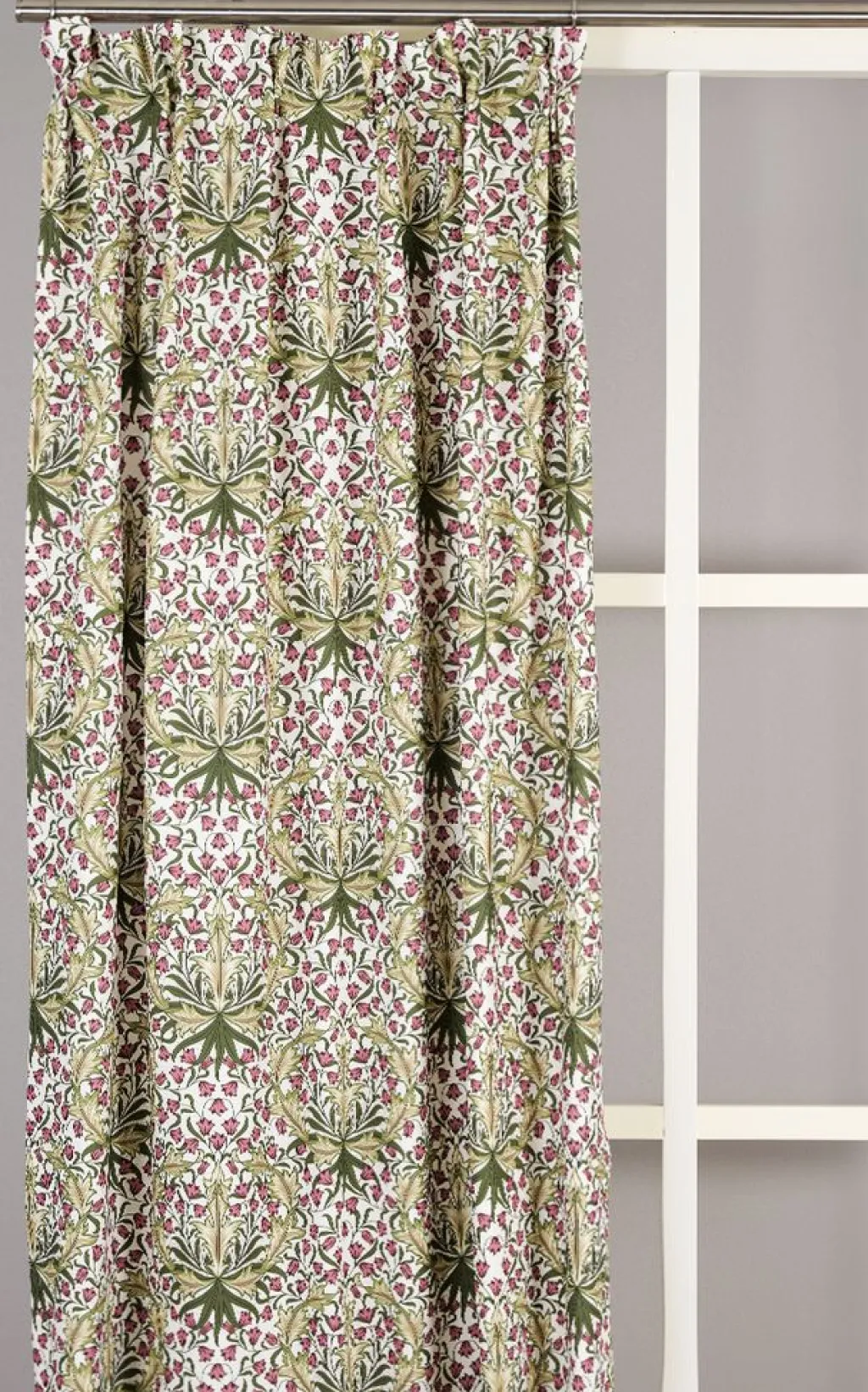 Gardiner Mönstrade<Nordisk Textil Willow Bloom gardin – klassisk blommig gardin i Arts and Crafts-stil