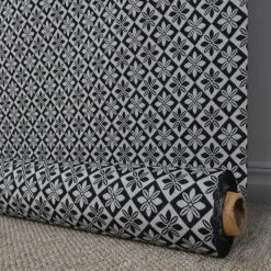 Bolster< Wilma svart bolstertyg
