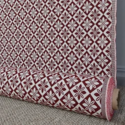 Bolster< Wilma vinröd bolstertyg