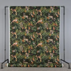 Gardintyger Mönstrade|Jultyger< Woodland creatures tyg