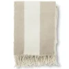 Ullplädar<Jakobsdals Zara Blockstripe beige pläd